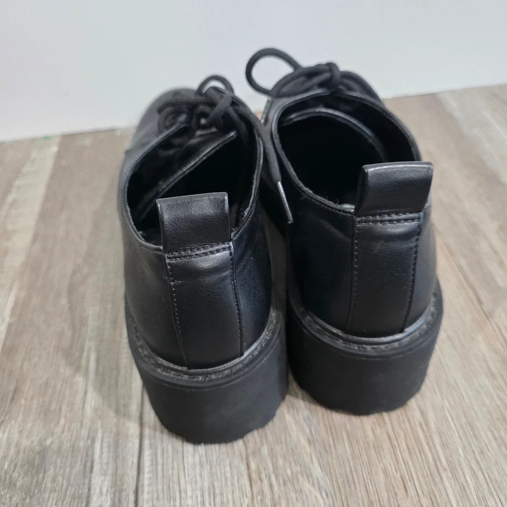 Madden Girl Womens Lug Sole Shoes Size 8.5 Black Whimsigoth Platform Chunky